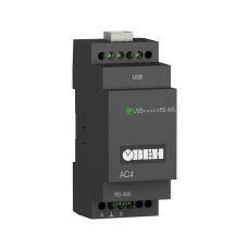 АС4 преобразователь интерфейсов RS-485 <-> USB c гальванической изоляцией