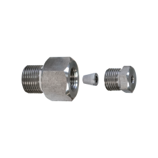 Штуцер врезной ШВ для фиксации глубины погружения датчика температуры