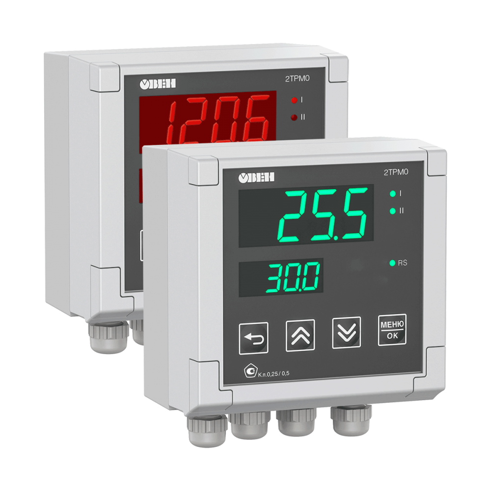 2ТРМ0 двухканальный измеритель с интерфейсом RS-485